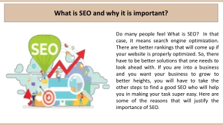 What is SEO and why it is important?