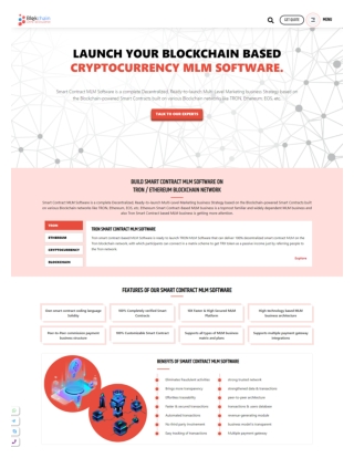 Smart Contract MLM Software | Crypto MLM Software - BlockchainAppsDeveloper