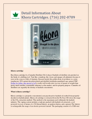 Detail Information About Khora