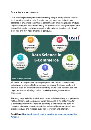 The Immense Benefits of Data Science for the E-Commerce Industry