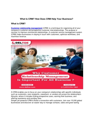 What Is CRM