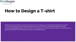 How to Design a T-shirt