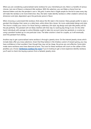 10 Wrong Answers to Common mothers necklace Questions: Do You Know the Right One