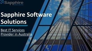 Best IT Service Provider in Australia | Sapphire