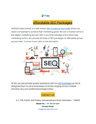 Affordable SEO Packages
