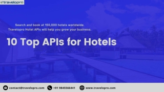 10 Top APIs for Hotels