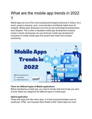 mobile app trends - Google Docs