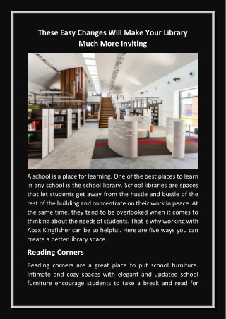 These Easy Changes Will Make Your Library Much More Inviting