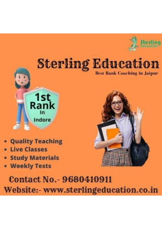 Sterling Education - Best Bank Coaching in Jaipur