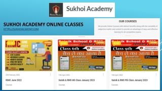Sukhoi Academy Online Classes