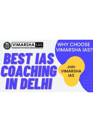 Best IAS Coaching In Karol Bagh | Vimarsha IAS