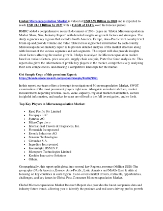 Microencapsulation Market