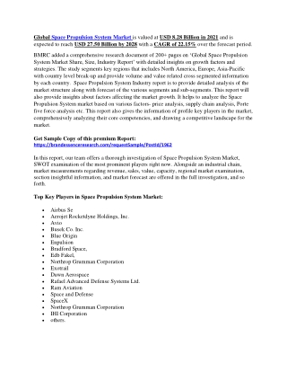 Space Propulsion System Market