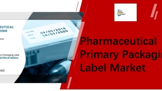 Pharmaceutical Primary Packaging Label Market Size PPT