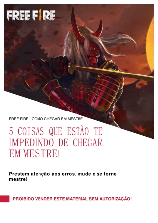 Dicas de mestre para Free fire