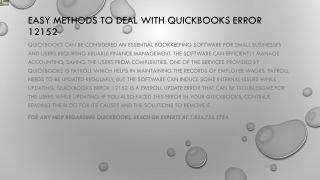 Best way to resolve QuickBooks error 12152 without any technical help