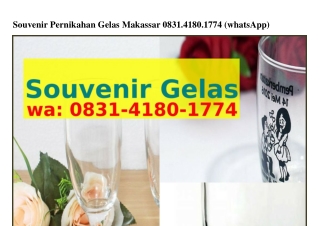 Souvenir Pernikahan Gelas Makassar Ö8౩1•Ꮞ18Ö•1ᜪᜪᏎ[WA]