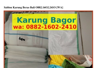 Sablon Karung Beras Bali ౦88ᒿ•1Ꮾ౦ᒿ•ᒿㄐ1౦[WA]