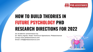 How to Build theories in future psychology PhD research directions for 2022 - PhD Assistance