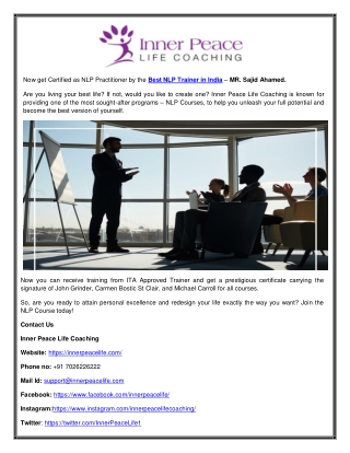 Best NLP Trainer in India