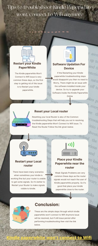 Tips to troubleshoot Kindle Paperwhite won't connect to Wifi anymore