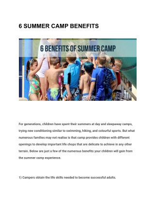 6 SUMMER CAMP BENEFITS (1)