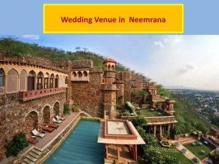 Wedding Resorts in Neemrana
