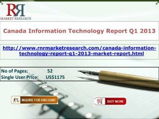 Canada Information Technology Market Report Q1 2013