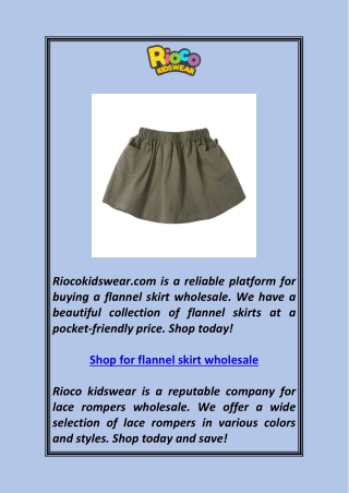 Shop for flannel skirt wholesale
