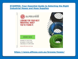 STAMPED - Your Essential Guide to Selecting the Right Industrial Hoses