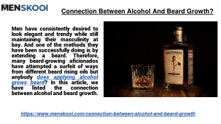 Does Applying Alcohol Grow Beard?