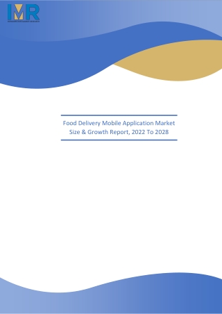 Food Delivery Mobile Application Market