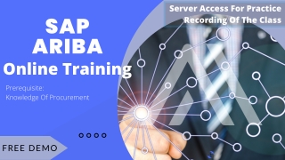 SAP Ariba Online Training By Real-Time Consultant