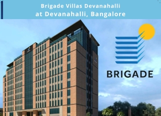 Brigade Villas In Devanahalli