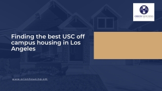 Finding the best USC off campus housing in Los Angeles