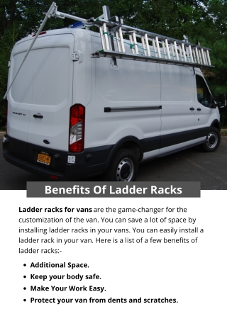 Benefits of ladder racks