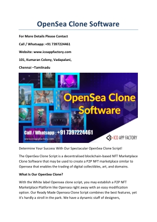 OpenSea Clone Software