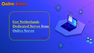 Netherlands Dedicated Server