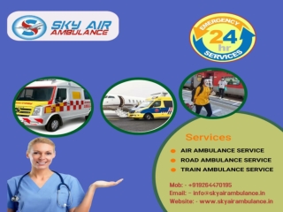 Sky Best  Air Ambulance from Bhopal to Delhi, Mumbai with Basic Facilities