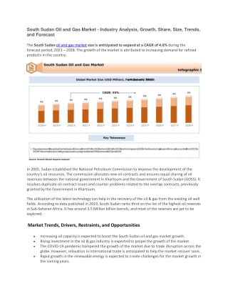 South Sudan Oil and Gas Market