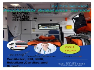 Panchmukhi Road Ambulance Services in Mangolpuri, Delhi