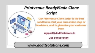 Online Readymade Printvenue Clone System - DOD IT Solutions
