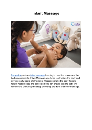 Infant Massage