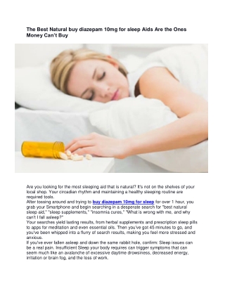 The Best Natural Sleep Aids Are the Ones Money Can’t Buy