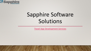 Travel App Development Services | Sapphire