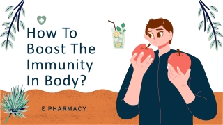 How To Boost The Immunity In Body