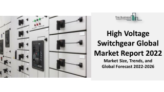 High Voltage Switchgear Market 2022 : By Insulation Type, Application