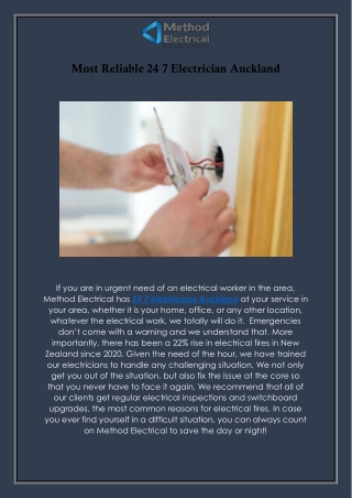 Emergency Electrician Auckland, New Zealand