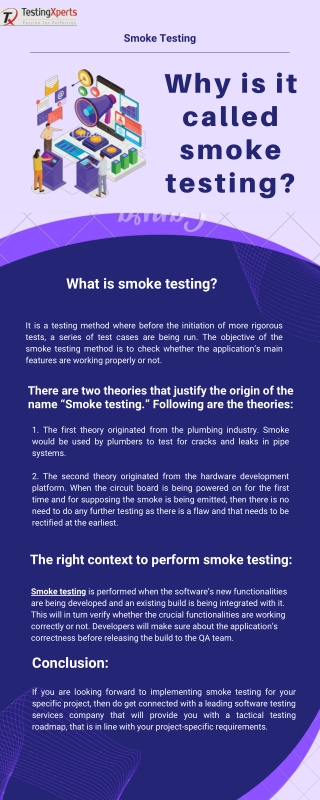 Why is it called smoke testing