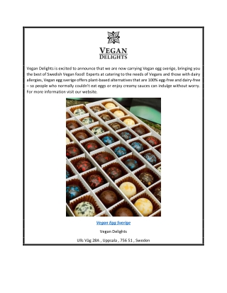 The Latest Vegan Egg and Dairy Products From Sweden  Vegandelights.se